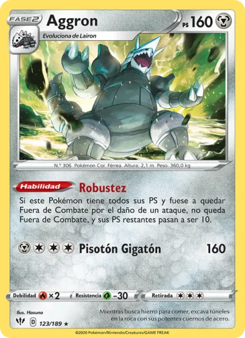 Aggron [Sturdy | Gigaton Stomp]
