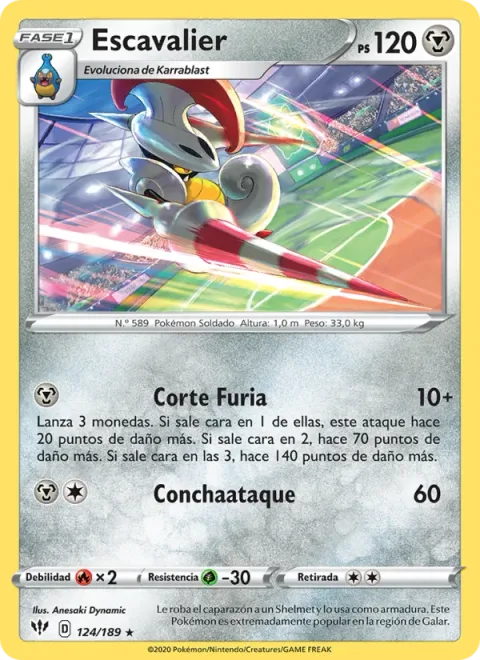 Escavalier [Fury Cutter | Seashell Attack]