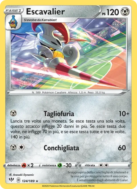 Escavalier [Fury Cutter | Seashell Attack]