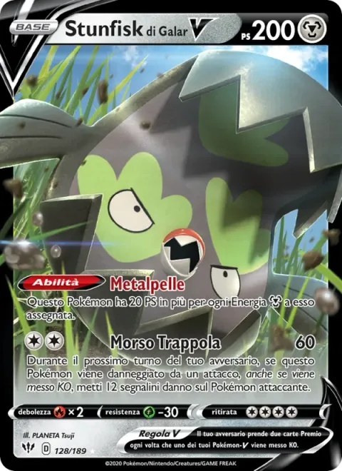 Galarian Stunfisk V [Metal Skin | Trapping Bite]