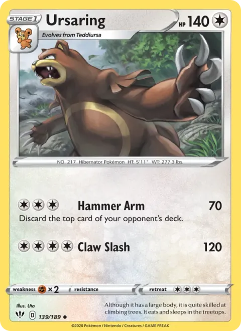 Ursaring [Hammer Arm | Claw Slash]