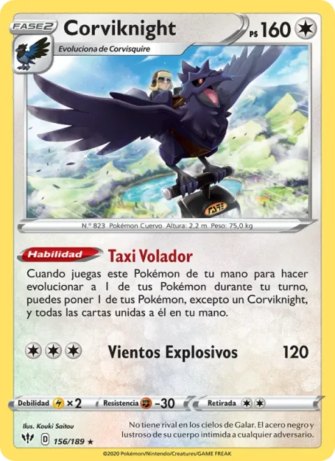 Corviknight [Flying Taxi | Blasting Wind]