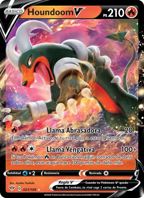 Houndoom V [Searing Flame | Vengeful Flame]