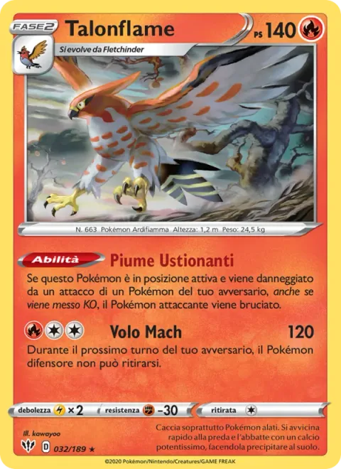 Talonflame [Scorching Feathers | Mach Flight]
