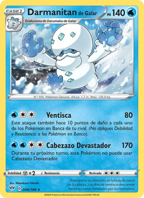 Galarian Darmanitan [Blizzard | Crushing Headbutt]
