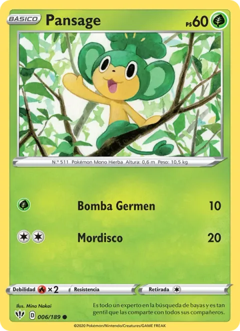 Pansage [Seed Bomb | Bite]