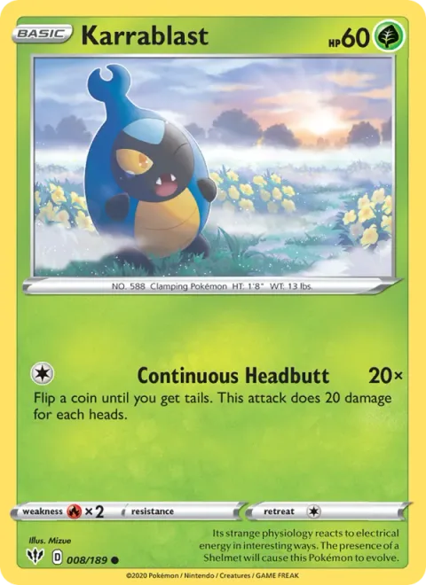Karrablast [Continuous Headbutt]