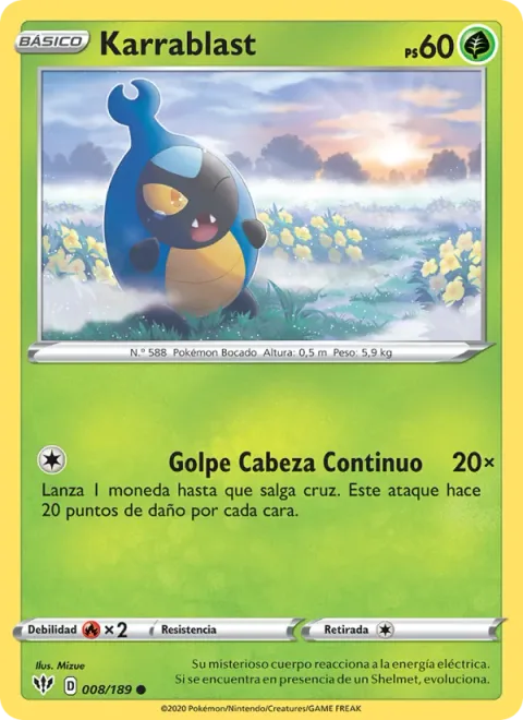 Karrablast [Continuous Headbutt]