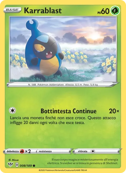 Karrablast [Continuous Headbutt]
