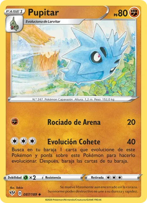 Pupitar [Sand Spray | Rocket Evolution]