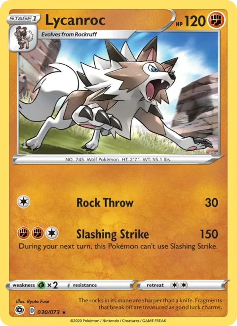 Lycanroc [Rock Throw | Slashing Strike]
