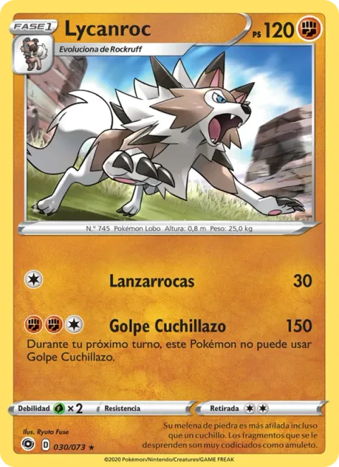Lycanroc [Rock Throw | Slashing Strike]