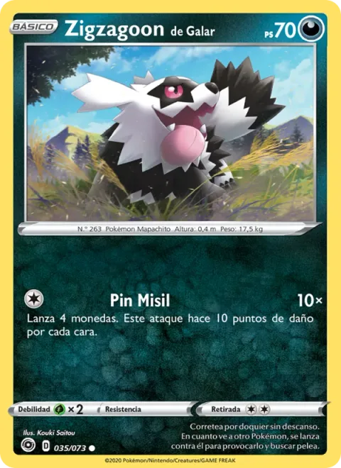 Galarian Zigzagoon [Pin Missile]