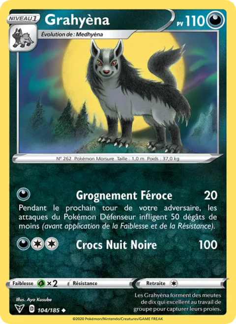 Mightyena [Ferocious Bellow | Pitch-Black Fangs]