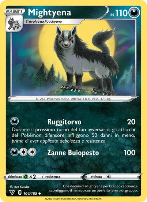 Mightyena [Ferocious Bellow | Pitch-Black Fangs]