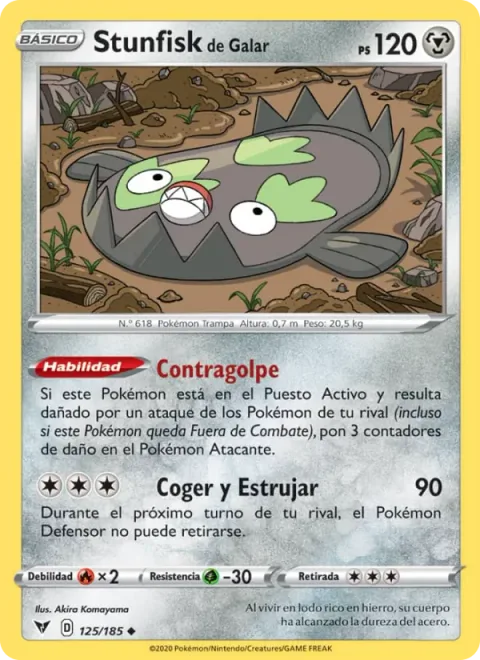 Galarian Stunfisk [Counterattack | Grip and Squeeze]