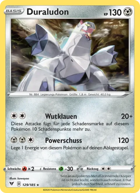 Duraludon [Raging Claws | Power Blast]