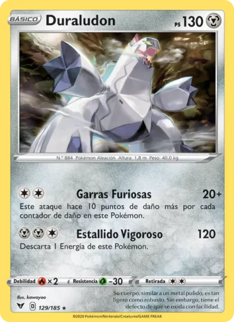 Duraludon [Raging Claws | Power Blast]