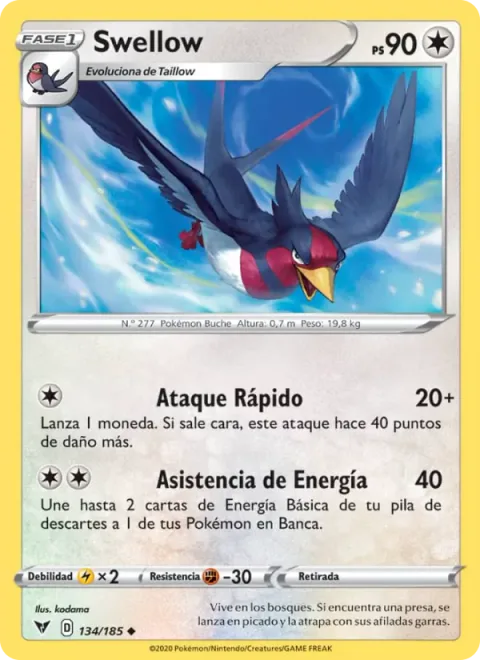 Swellow [Quick Attack | Energy Assist]