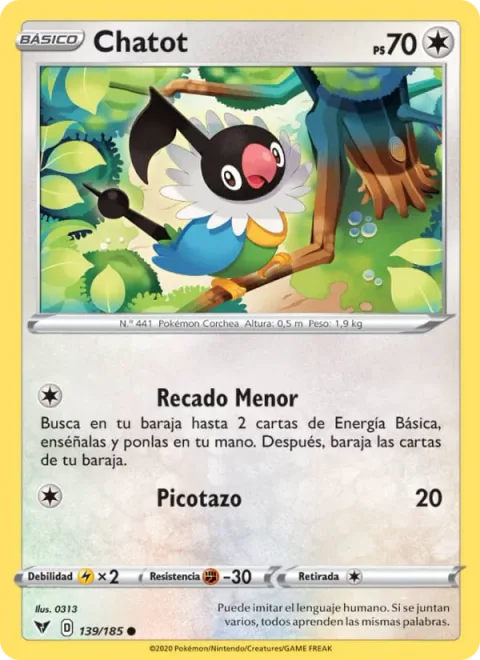 Chatot [Minor Errand-Running | Peck]