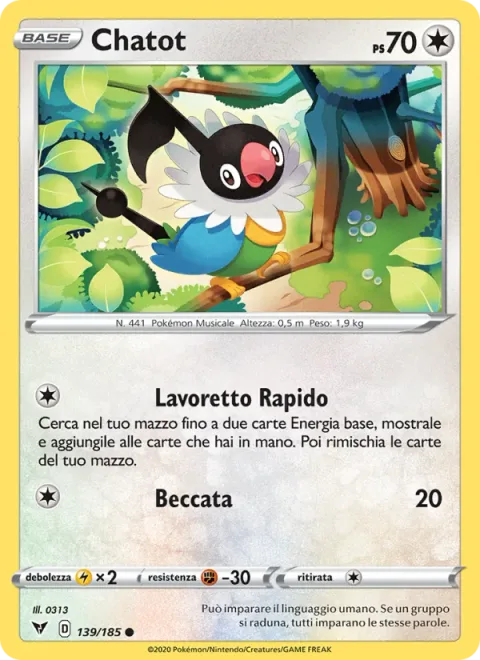 Chatot [Minor Errand-Running | Peck]