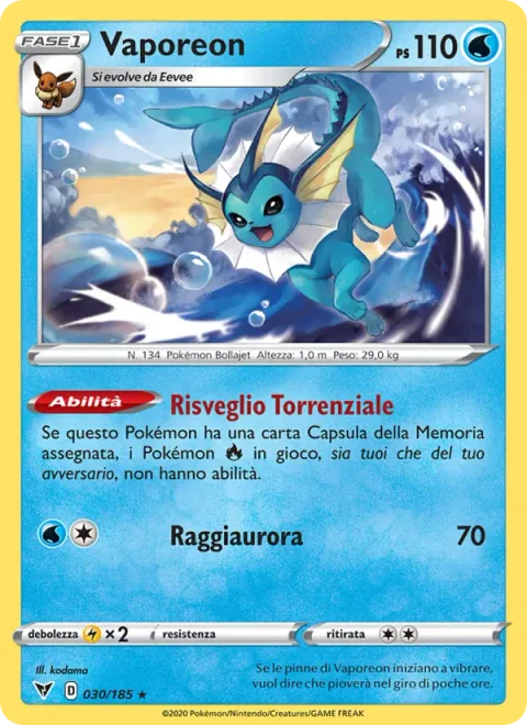 Vaporeon [Torrential Awakening | Aurora Beam]
