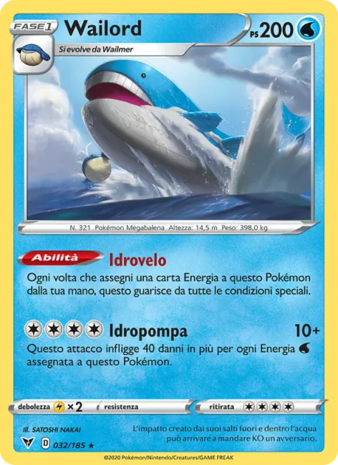 Wailord [Water Veil | Hydro Pump]