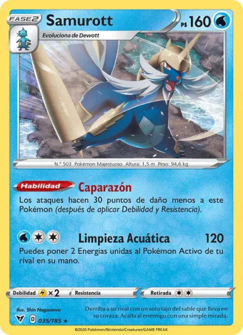Samurott [Shell Armor | Aqua Wash]