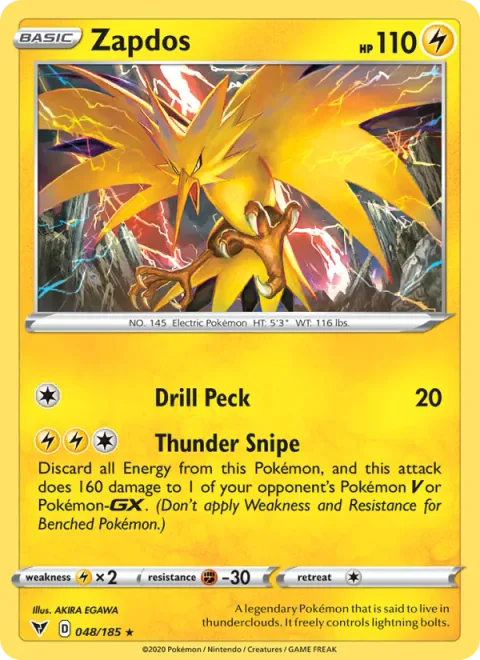 Zapdos [Drill Peck | Thunder Snipe]