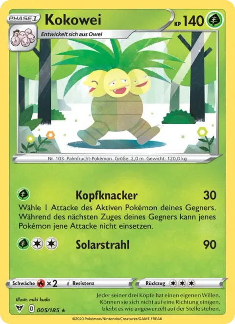 Exeggutor [Head Crack | Solar Beam]