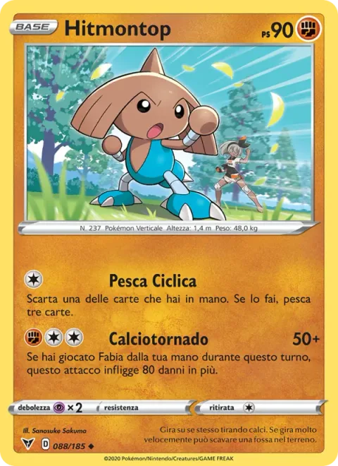Hitmontop [Cycle Draw | Tornado Kick]
