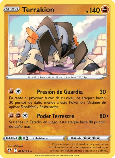 Terrakion [Guard Press | Earthen Power]