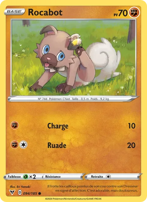Rockruff [Tackle | Rear Kick]