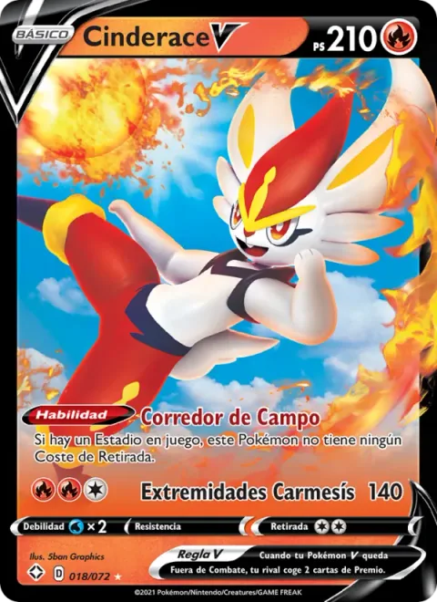 Cinderace V [Field Runner | Crimson Legs]