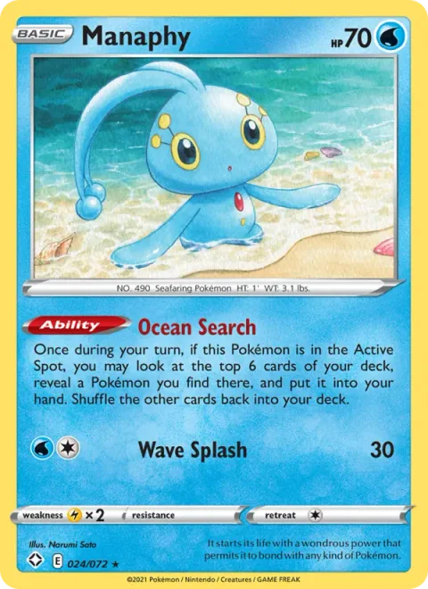 Manaphy [Ocean Search | Water Splash]