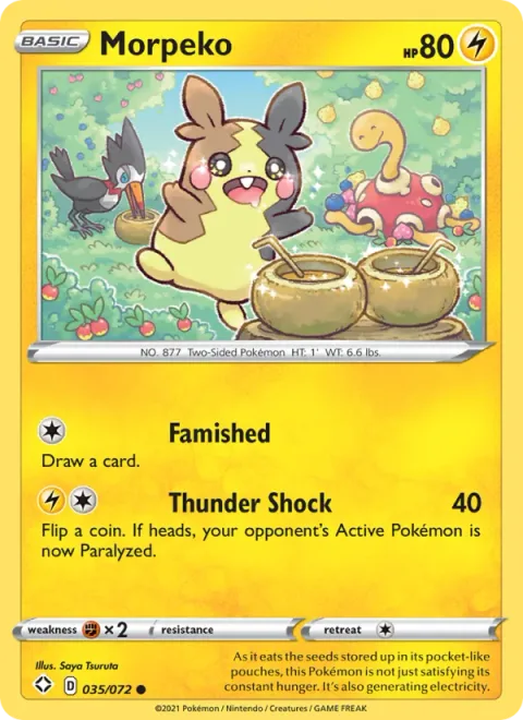 Morpeko [Famished | Thunder Shock]