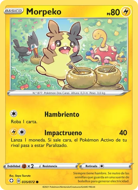 Morpeko [Famished | Thunder Shock]