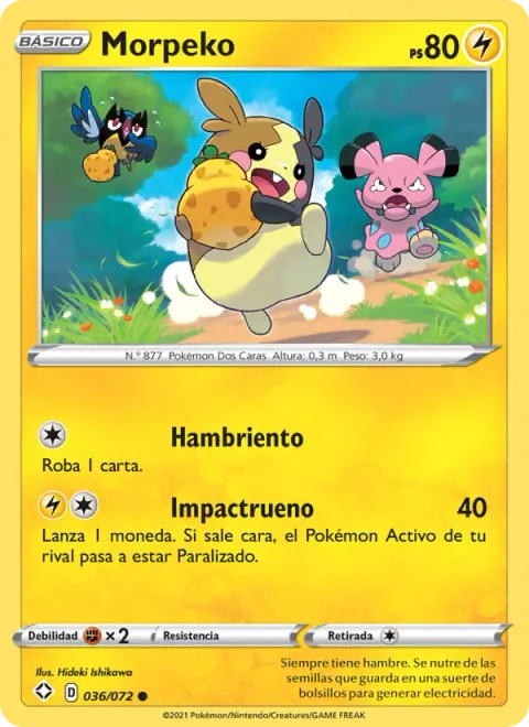 Morpeko [Famished | Thunder Shock]