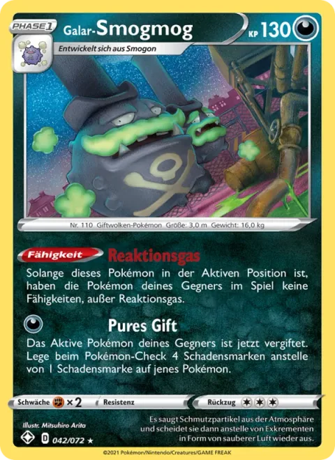 Galarian Weezing [Neutralizing Gas | Severe Poison]