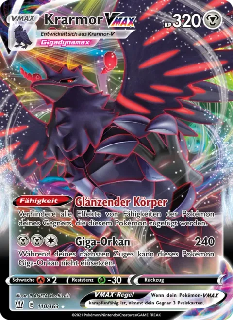 Corviknight VMAX [Lustrous Body | G-Max Hurricane]
