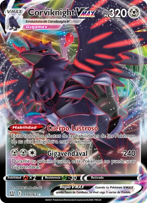 Corviknight VMAX [Lustrous Body | G-Max Hurricane]
