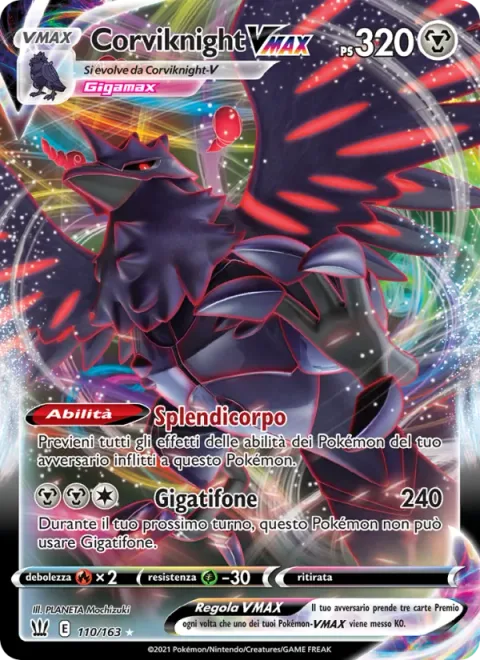 Corviknight VMAX [Lustrous Body | G-Max Hurricane]