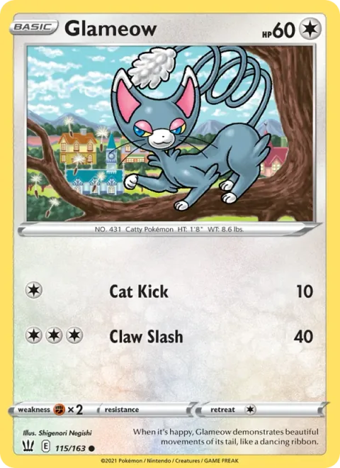 Glameow [Cat Kick | Claw Slash]
