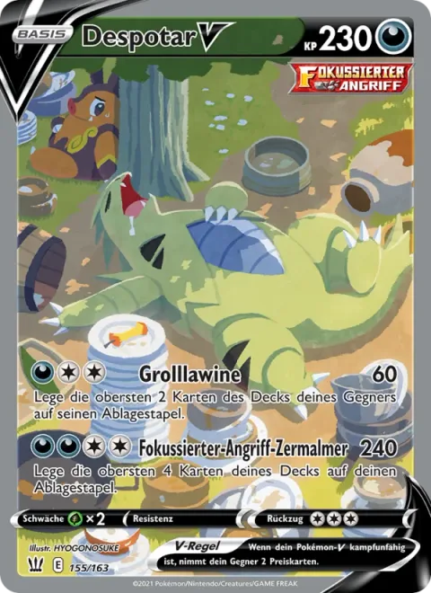 Tyranitar V [Cragalanche | Single Strike Crush]