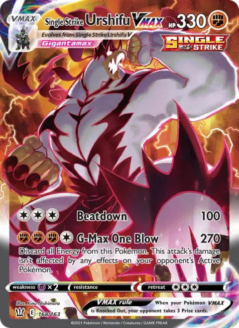Single Strike Urshifu VMAX [Beatdown | G-Max One Blow]