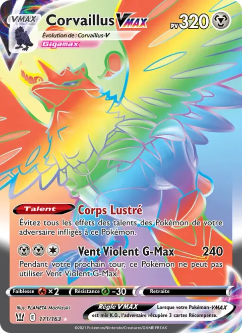 Corviknight VMAX [Lustrous Body | G-Max Hurricane]