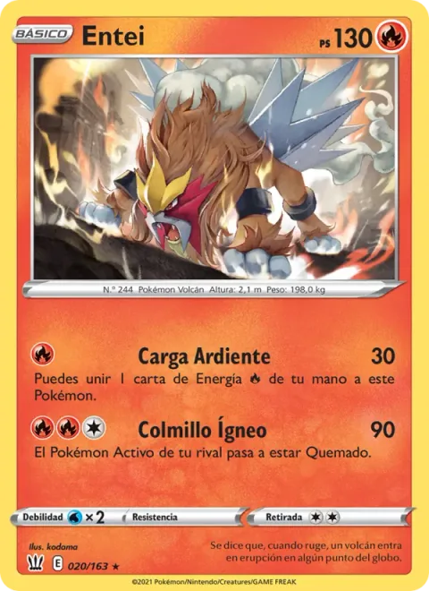 Entei [Heat Dash | Fire Fang]