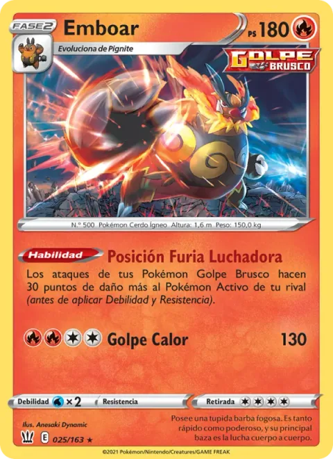 Emboar [Fighting Fury Stance | Heat Crash]