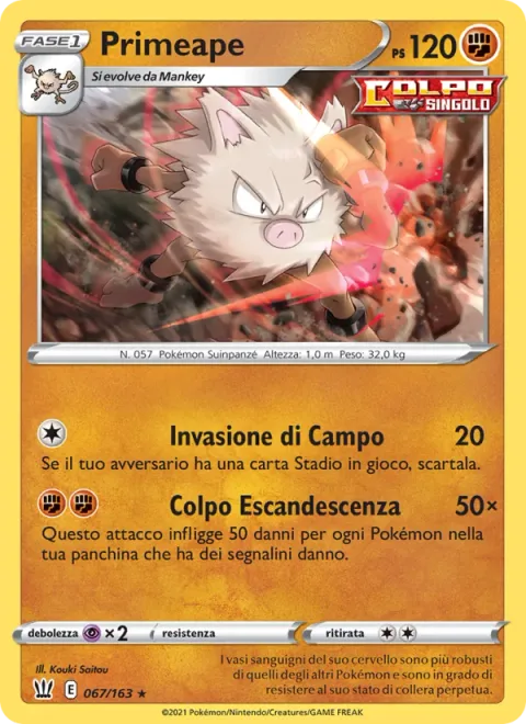 Primeape [Field Crush | Steamin' Mad Strike]