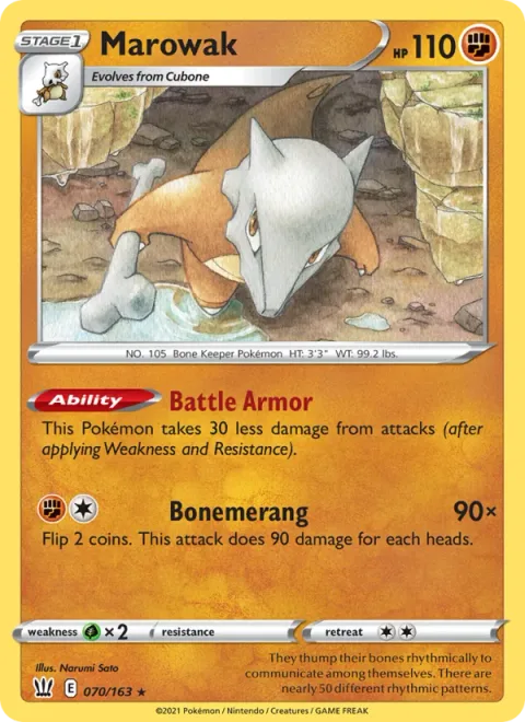 Marowak [Battle Armor | Bonemerang]